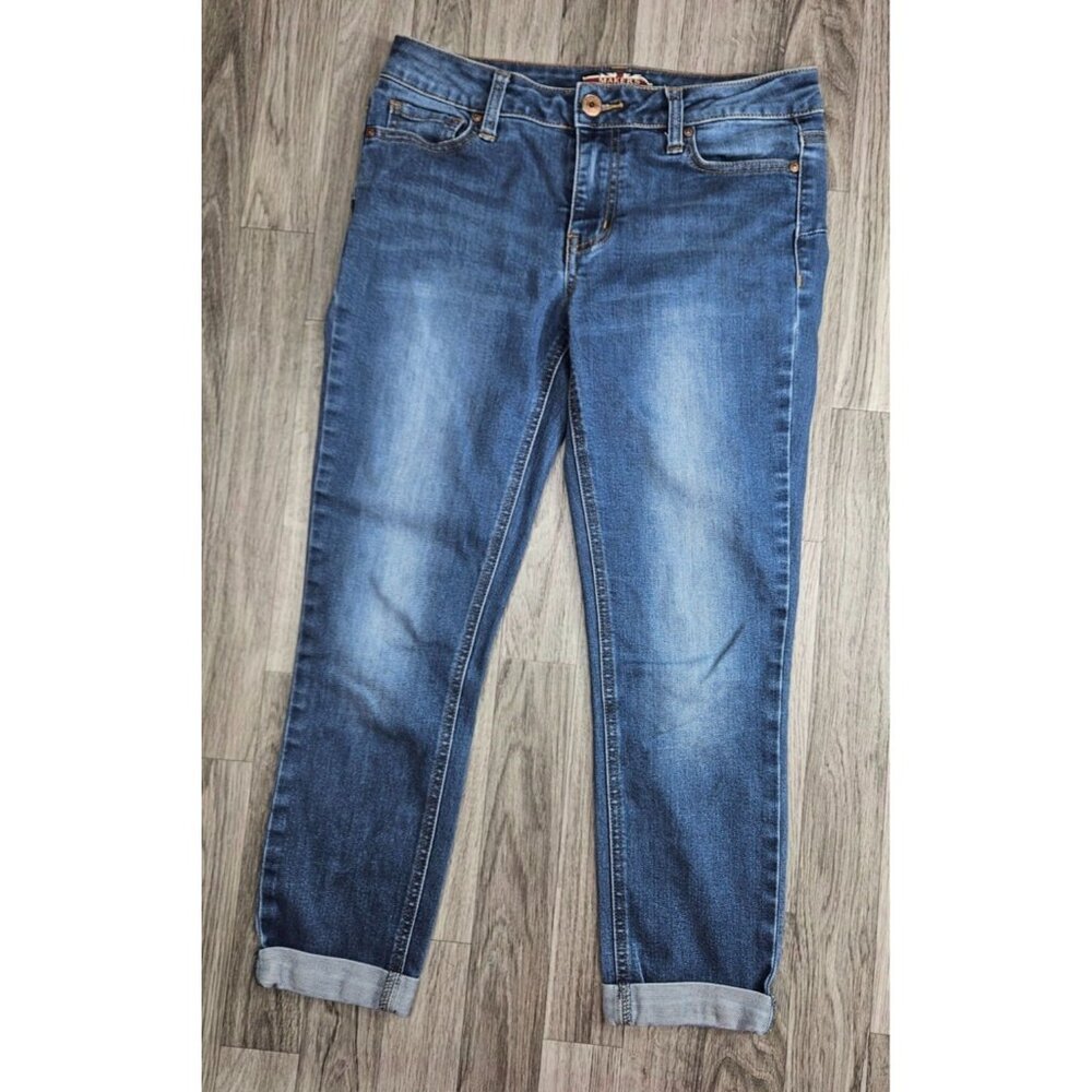Makers Of True Originals Womens Size 27‎ Pockets Cuffed Denim Blue Jeans Capris